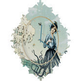 Belle13 Sea Fairy Clock