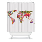 Bianca Green Its Your World Shower Curtain
