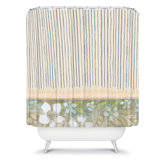 Cori Dantini Blue And White Stripes Shower Curtain