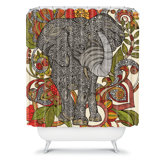 Valentina Ramos Bo The Elephant Shower Curtain