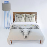 Wesley Bird Skull Duvet Cover Collection