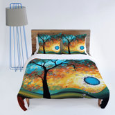Madart Inc. Aqua Burn Duvet Cover Collection