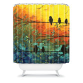 Madart Inc. Birds Of A Feather Shower Curtain