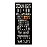 Brooklyn Neighbordhoods Sign Art