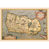 Map of Ireland Canvas Art