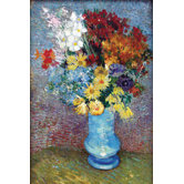 Flowers in a Blue Vase by Van Gogh Canvas Art