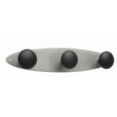 Alba Three Peg Wall Coat Rack