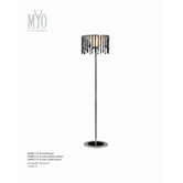 Eclectic 1 Light Crystal Floor Lamp