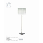 Elegance 2 Light Crystal Floor Lamp in Chrome