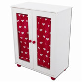 Wooden Doll Armoire Closet
