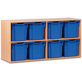 Jumbo 8 Tray Mobile Storage Unit