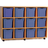 Jumbo 12 Tray Mobile Storage Unit
