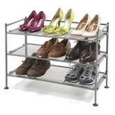 3 Tier Mesh Utility Shoe Rack