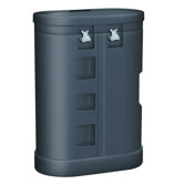 Travel Oval Podium Case with Wheels