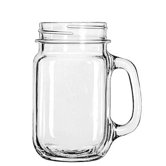 Mugs and Tankards Drinking Glasses Drink Jar, 16-1/2-Ounce(Set of 12)