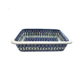 Peacock 5.08cm Hand-Decorated Lasagne Dish