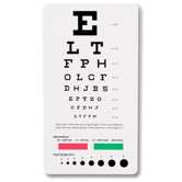 Snellen Pocket Eye Chart