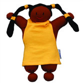 Keptin-Jr Organic Girly African American Doll in Yellow