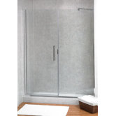 Paragon Illusion Series Ladder Pull Frameless Shower Door and Inline Panel