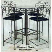 French Traditional Counter Height Bistro Table Base