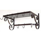 French Wall Mounted Bar Pot Rack