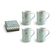 Arabesque Barrel 10 oz. Mug (Set of 4)