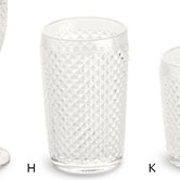 Pressed Glass Double Old Fashioned (Set of 4)