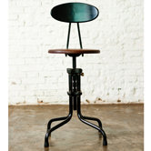 V19R Dining Stool with Backrest