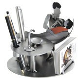 Desk Accessory Dentist with Patient Male Business Card Holder