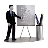 Desk Accessory Male Teacher Pen Holder