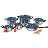 Gourmet Chef Aluminum 12-Piece Cookware Set