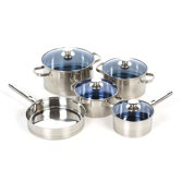 Gourmet Chef Stainless Steel 14-Piece Cookware Set