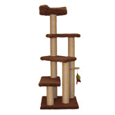 55" Step up Cat Tree with Sky Lookout