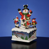 Snowman Family Figurine