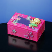 Hula Monkey Glass Music Box