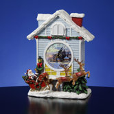 Christmas Cardinal Cuckoo Clock