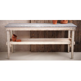 Garden Harvest Metal Top Table