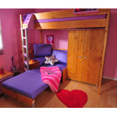 Casa High Sleeper with Sofa Bed and Wardrobe