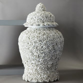 Flower Covered Temple Jar