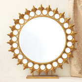 Sun Mirror on Pedestal