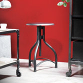 Hocker h&ouml;henverstellbar "Industriell" aus Metall