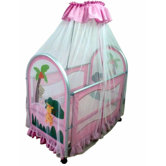Cassidy Canopy Portable Crib in Pink