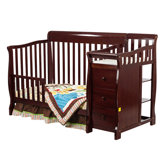 4 in 1 Brody Convertible Crib with Changer in Cherry