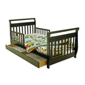 Sleigh Toddler Bed with Storage Drawer