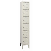 Galvanite Locker 6 Tier 1 Wide (Knock-Down)