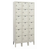 Galvanite Locker 6 Tier 3 Wide (Assembled)