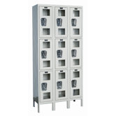 Safety-View Stock Lockers - Triple Tier - 3 Sections (Assembled)
