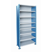 H-Post Shelving High Capacity Closed Type Starter and Optional Add-on Unit with 8 Shelves