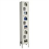 Safety-View Stock Lockers - Triple Tier - 1 Section(Unassembled)