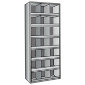 Hi-Tech Metal Bins Shelving with 3" Front Bins